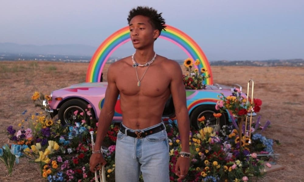 Jaden Smith picture expressing his gender fluidity phase