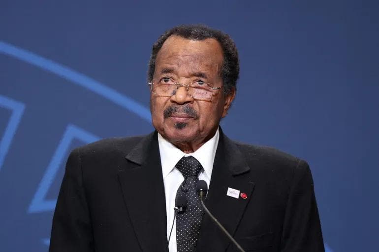 paul biya adressing the nation