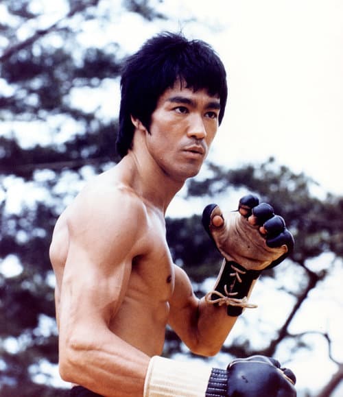 bruce lee training for a fight